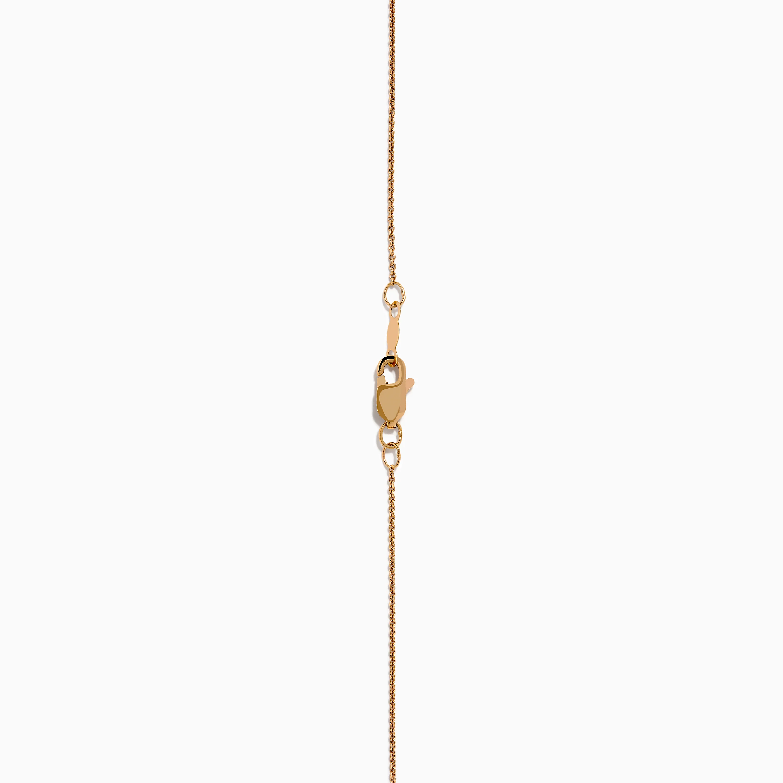 14K Rose Gold Brown and White Diamond Halo Pendant - Image 4