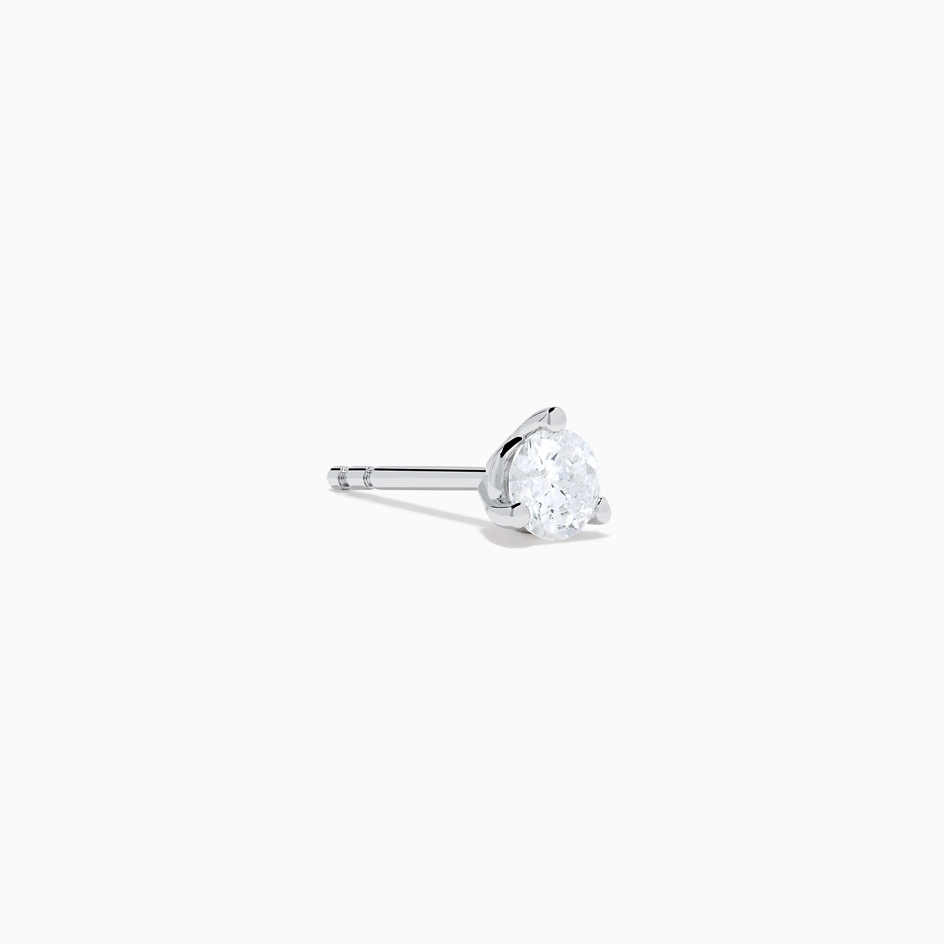 14K White Gold 0.50ct Diamond Stud Earrings - Image 3