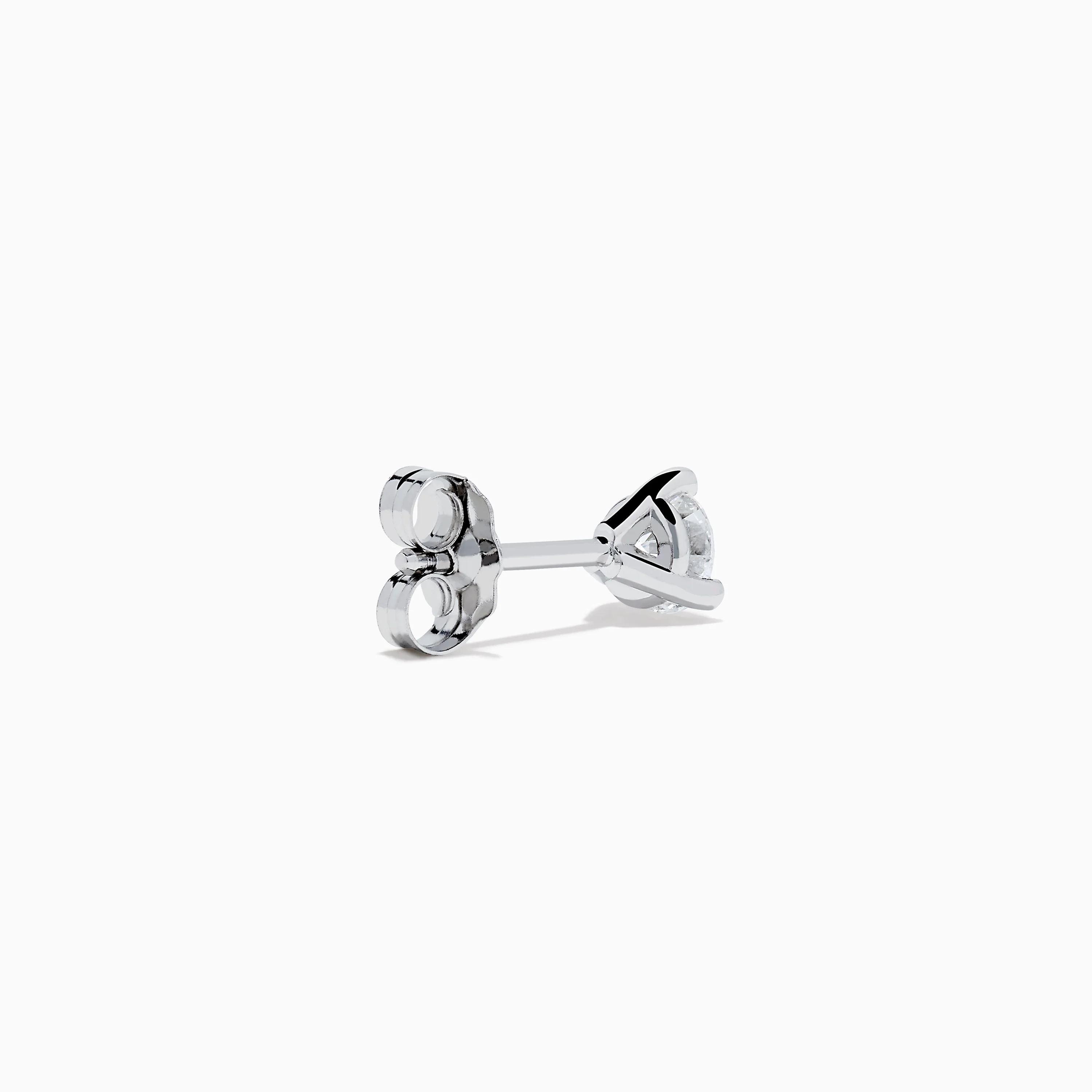 14K White Gold 0.50ct Diamond Stud Earrings - Image 4