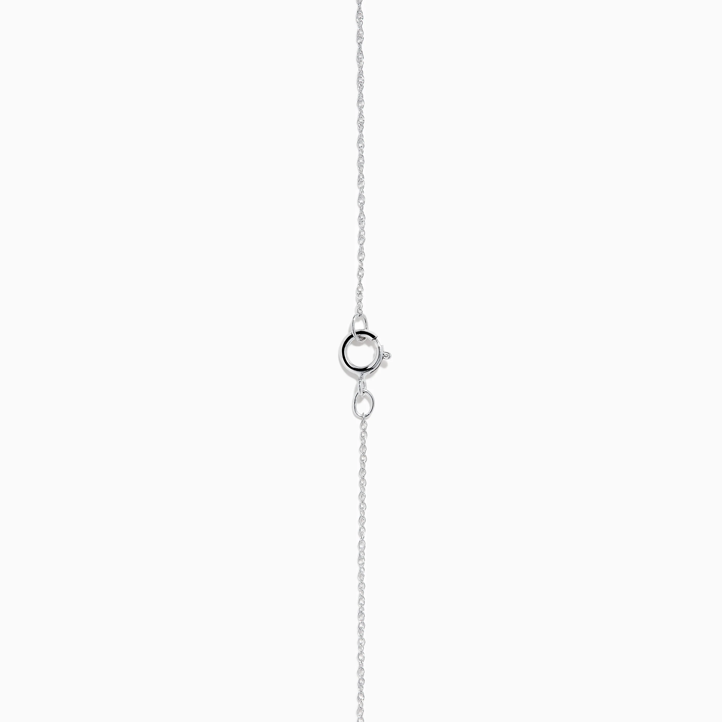 14K White Gold Diamond Accented Infinity Necklace - Image 4