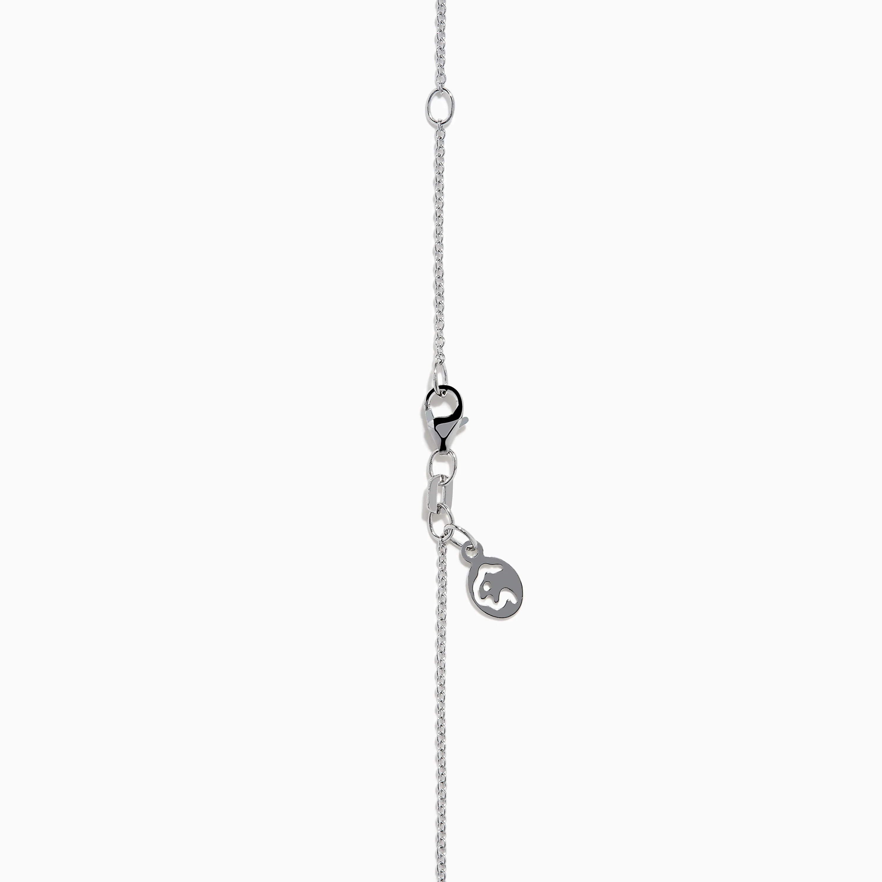 14K White Gold Yellow Diamond Love Knot Pendant - Image 4