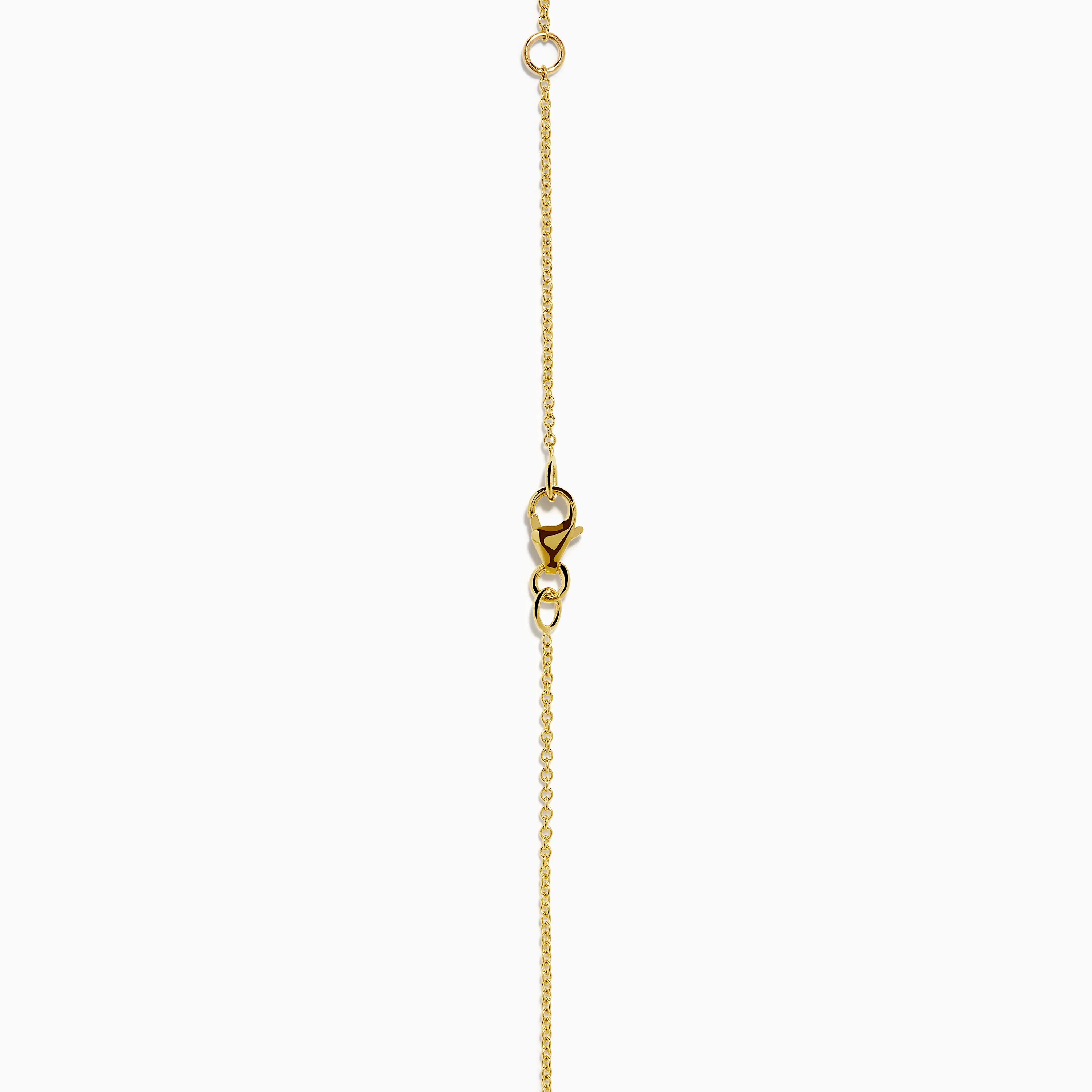 14K Yellow Gold Diamond Spike Collarbone Necklace - Image 4
