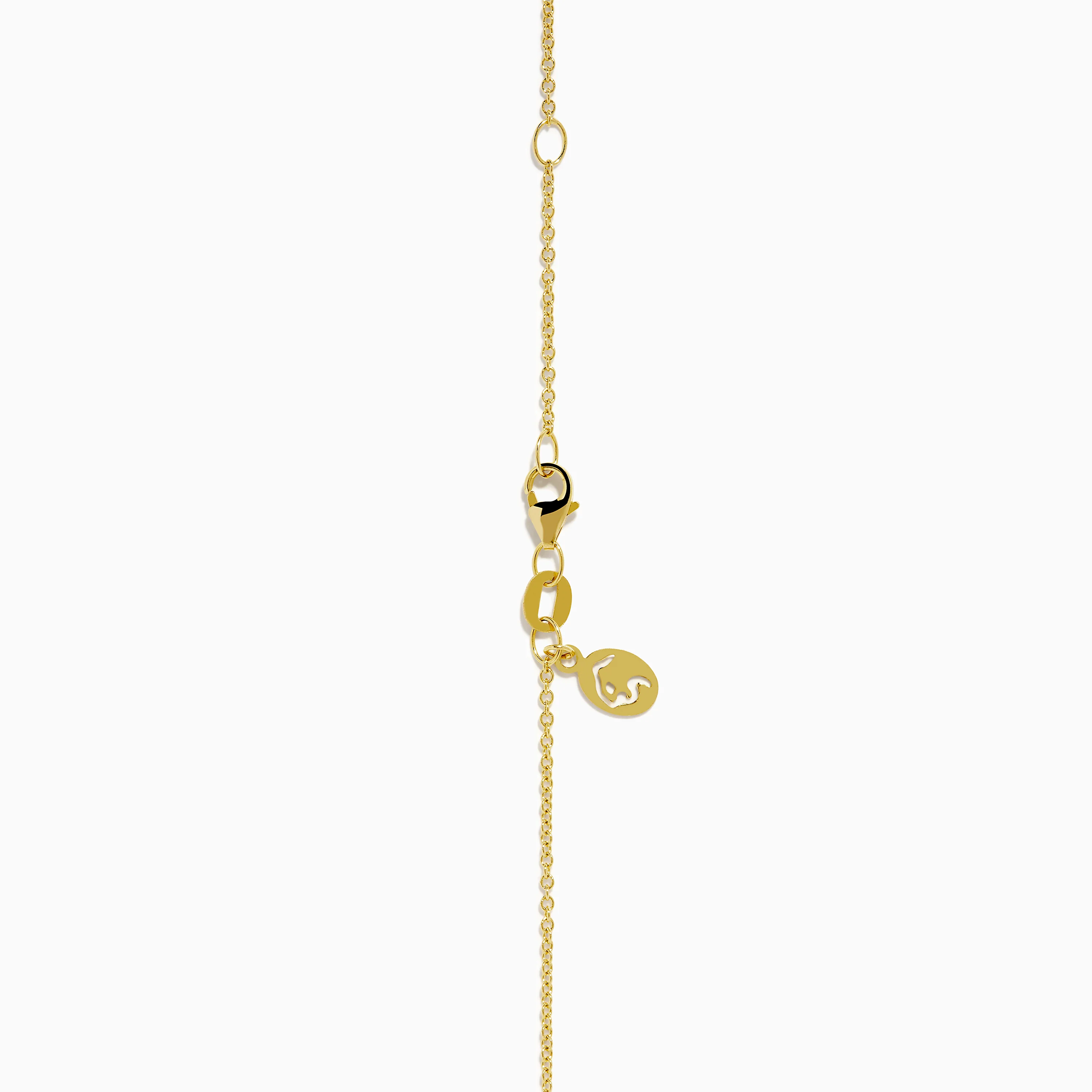 14K Yellow Gold Ruby and Diamond Pave Heart Pendant - Image 4