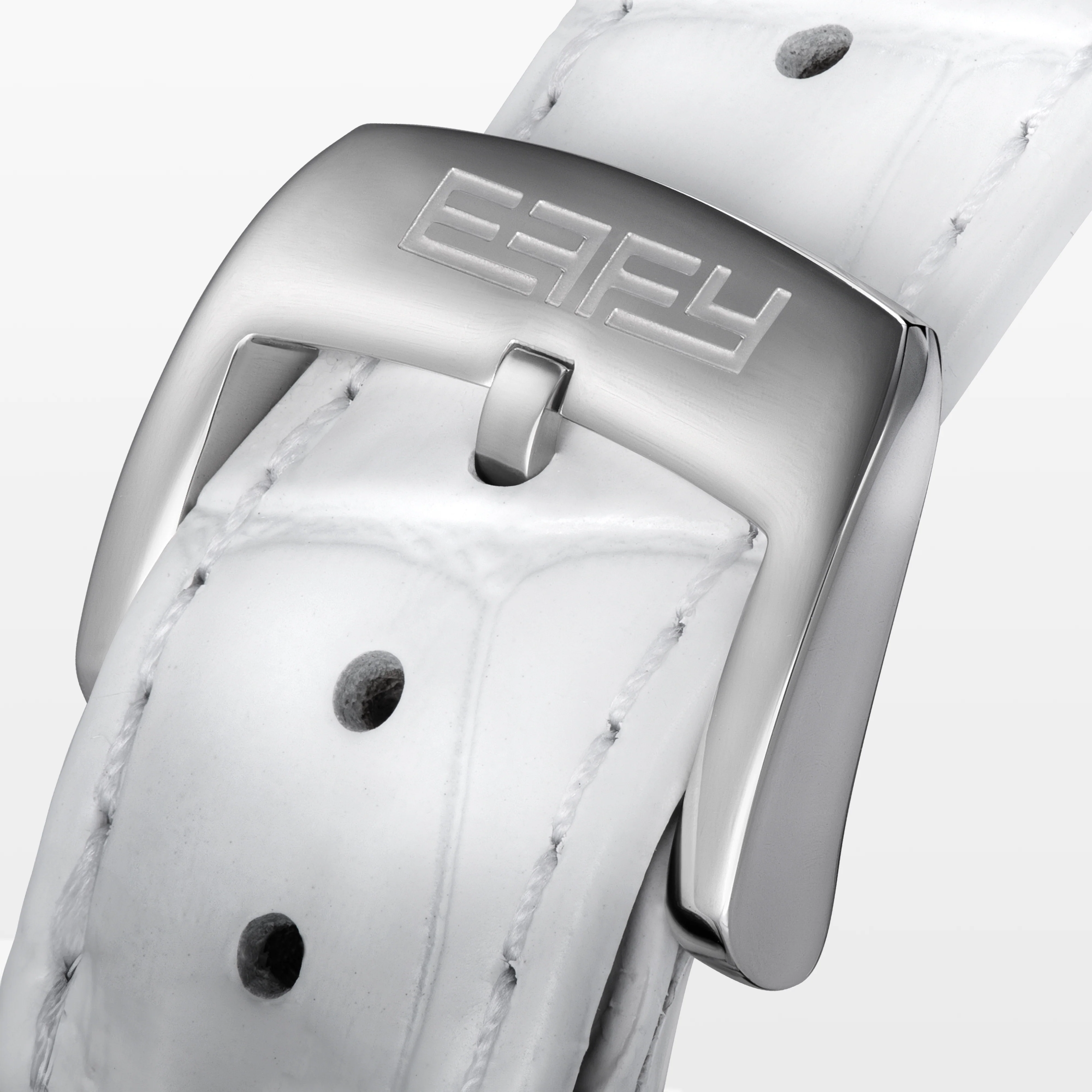 39MM Swiss Made Stainless Steel Watch with Diamonds and Rainbow Sapphires - Image 5