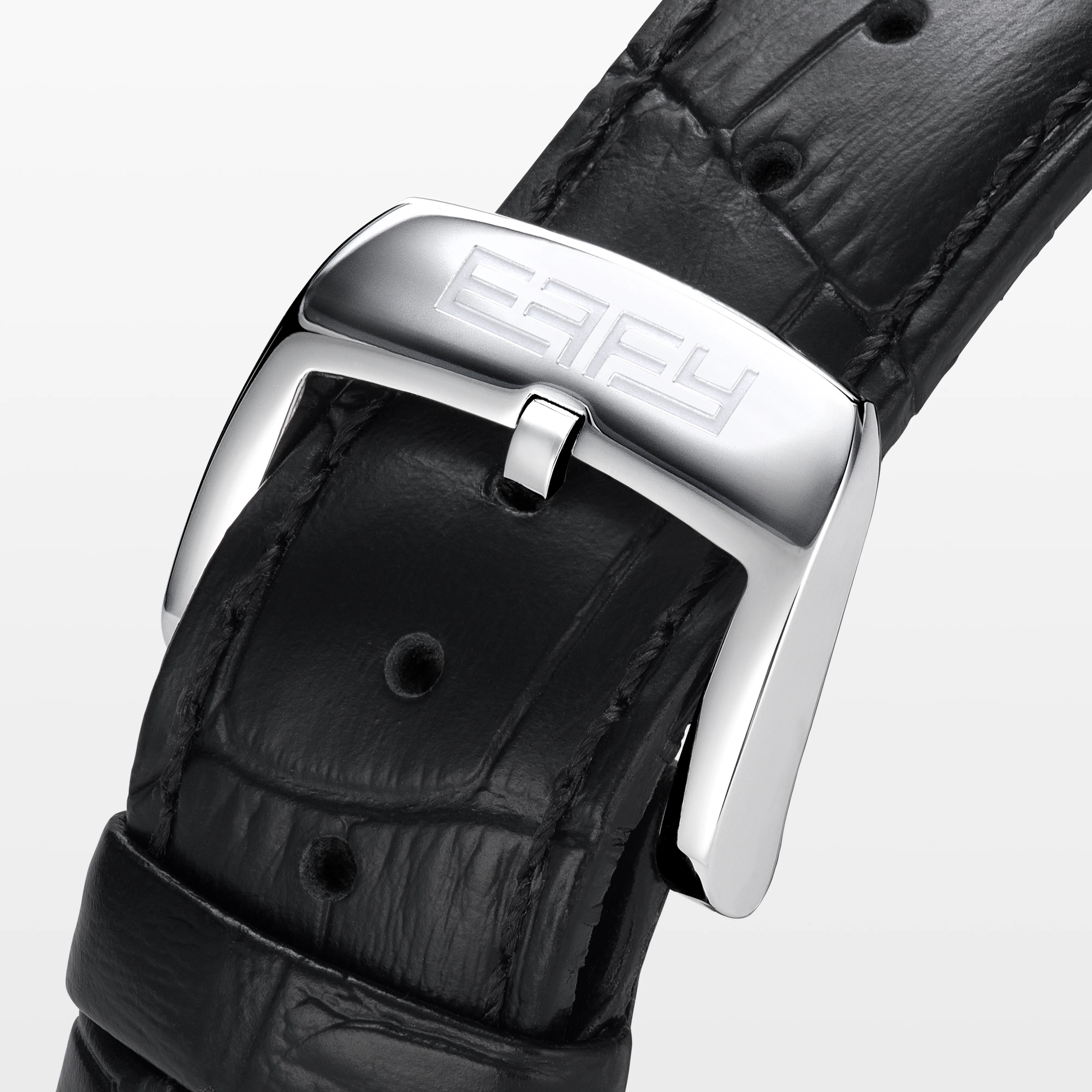 41MM Swiss Made Stainless Steel Peacock Watch with Diamonds and Sapphires - Image 5