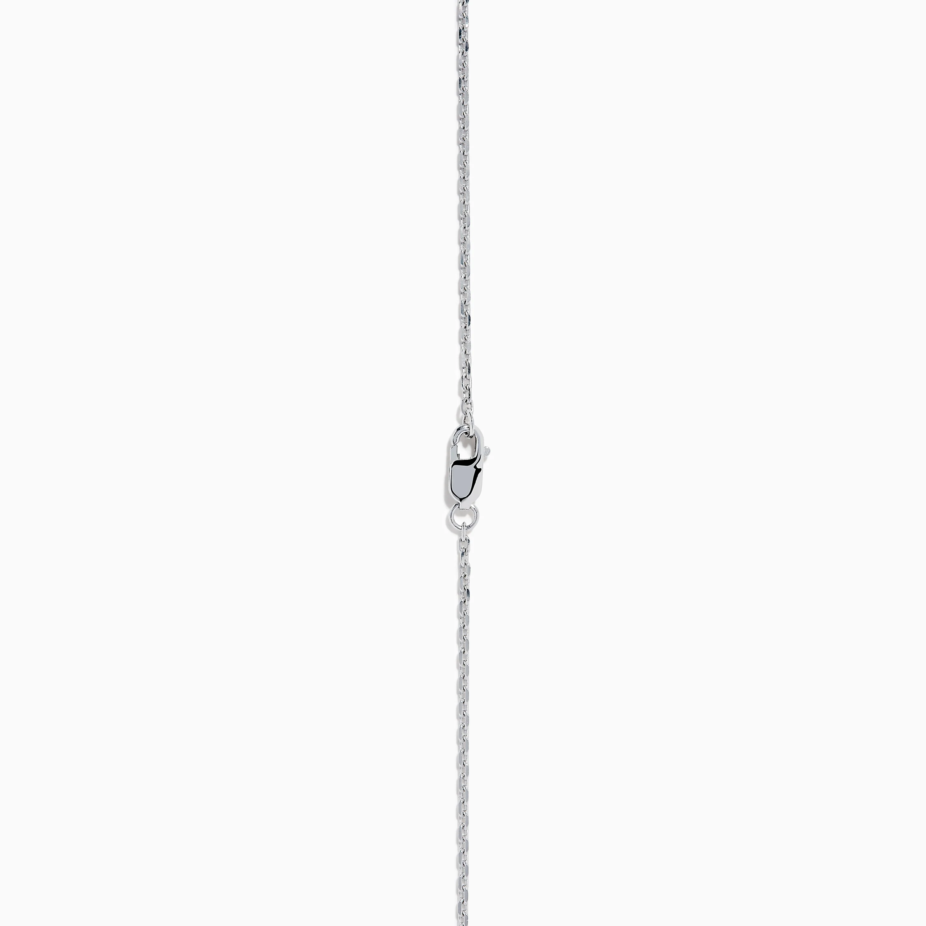 925 Sterling Silver Diamond 36 Inch Station Necklace - Image 4