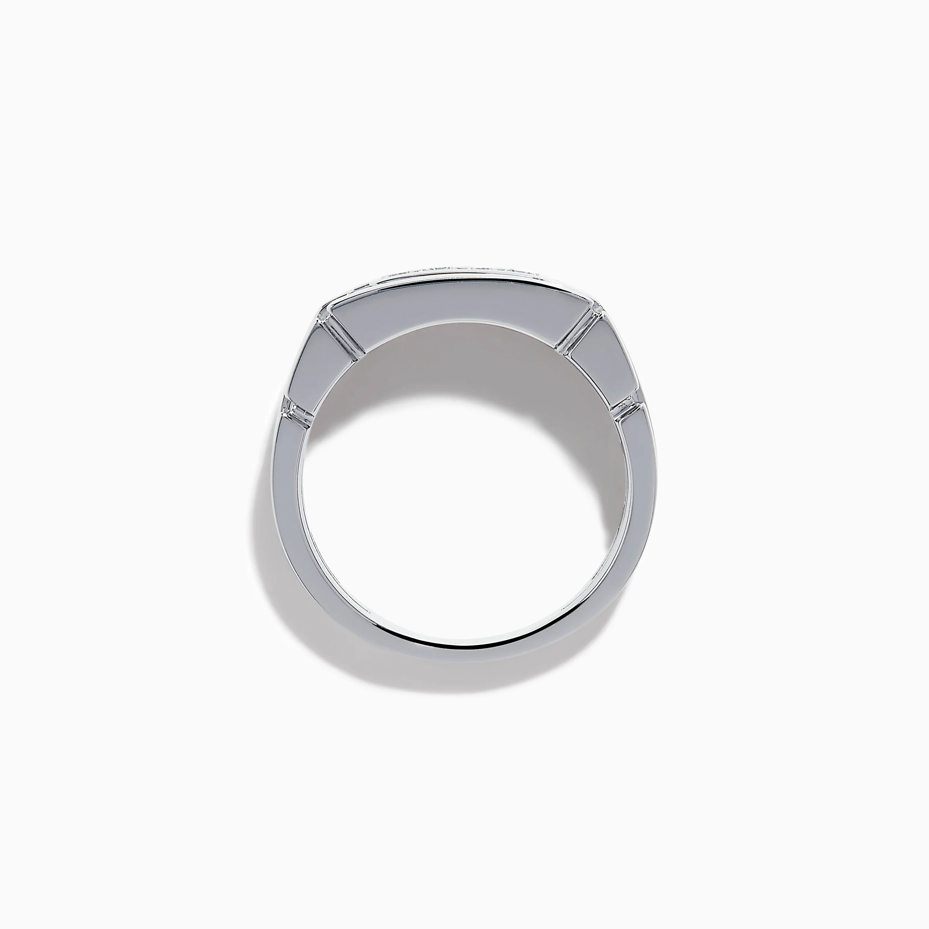 Men's 14K White Gold Diamond Channel Set Ring - Image 3
