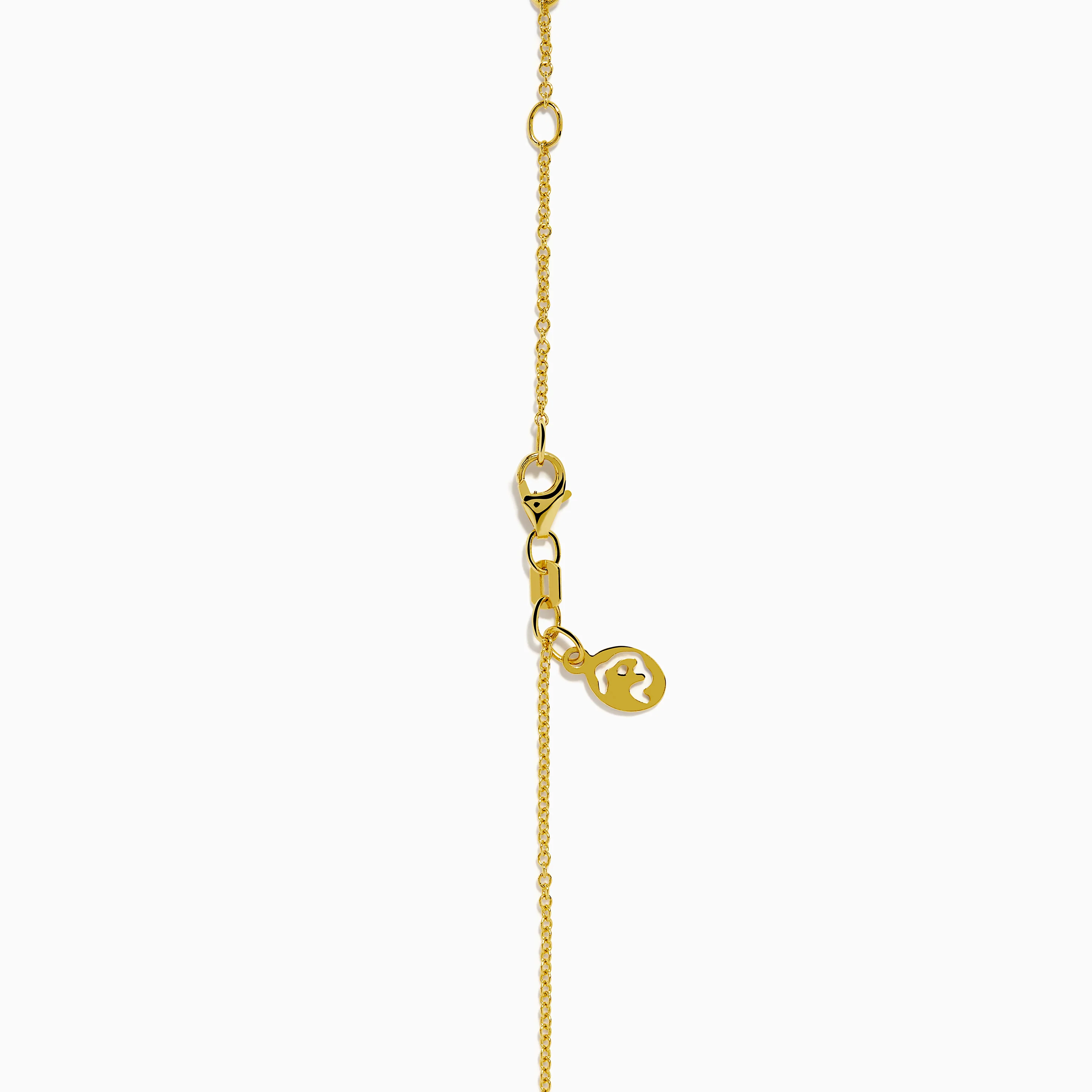 Mosaic 14K Yellow Gold Multi Gemstone Floral Pendant - Image 4