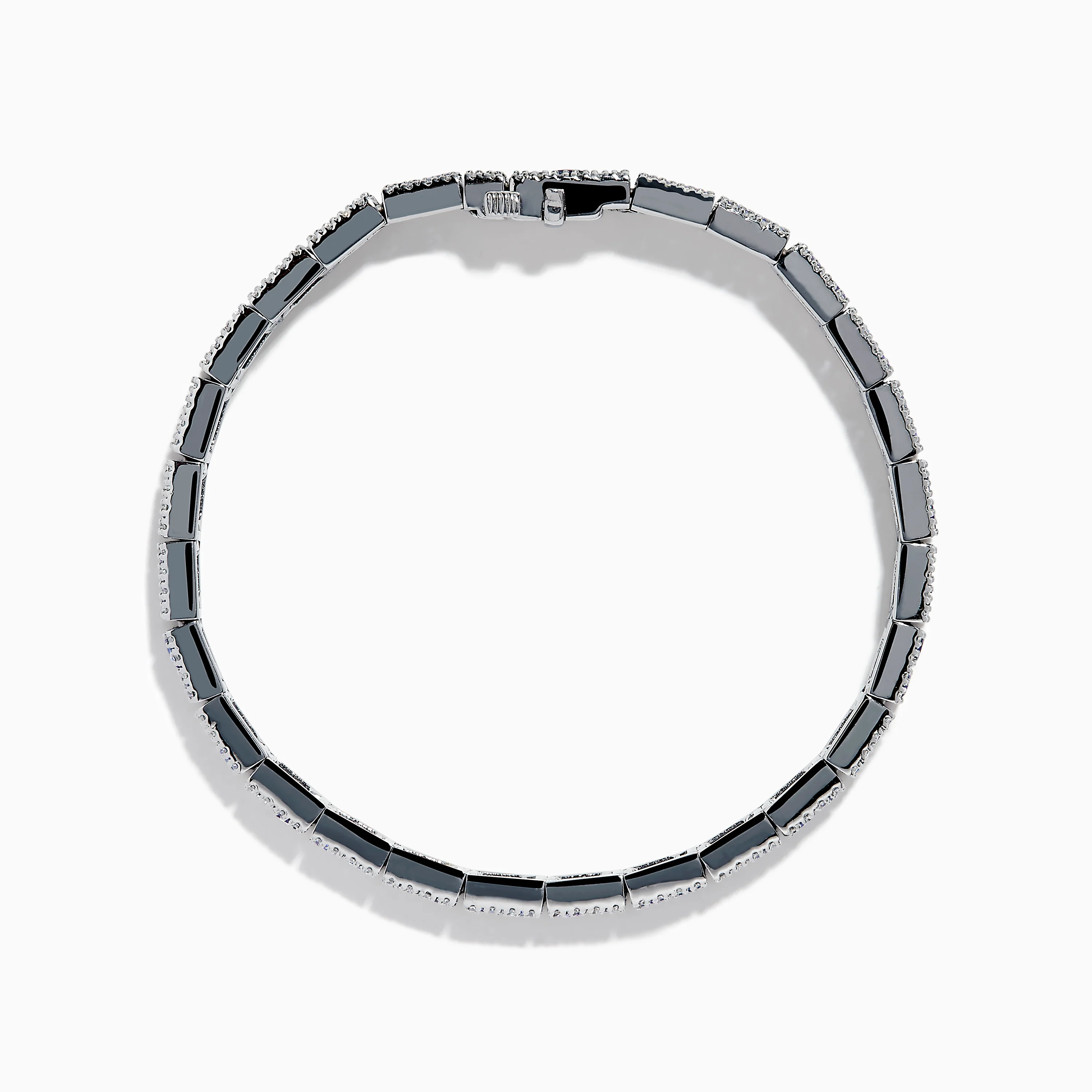 Nahla Siri 14K White Gold Tanzanite and Diamond Tennis Bracelet - Image 3