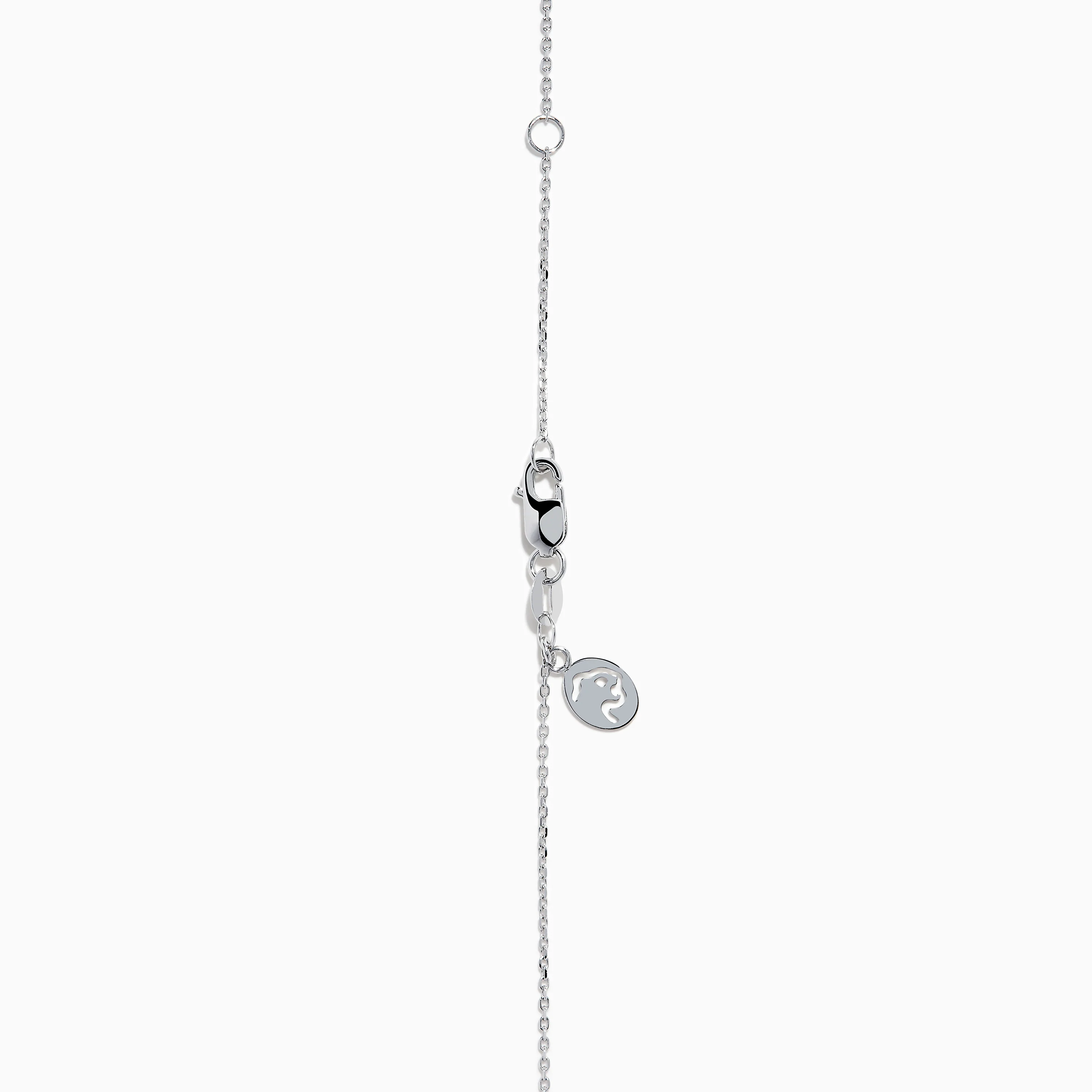 Novelty 14K White Gold Diamond Elephant Necklace - Image 4