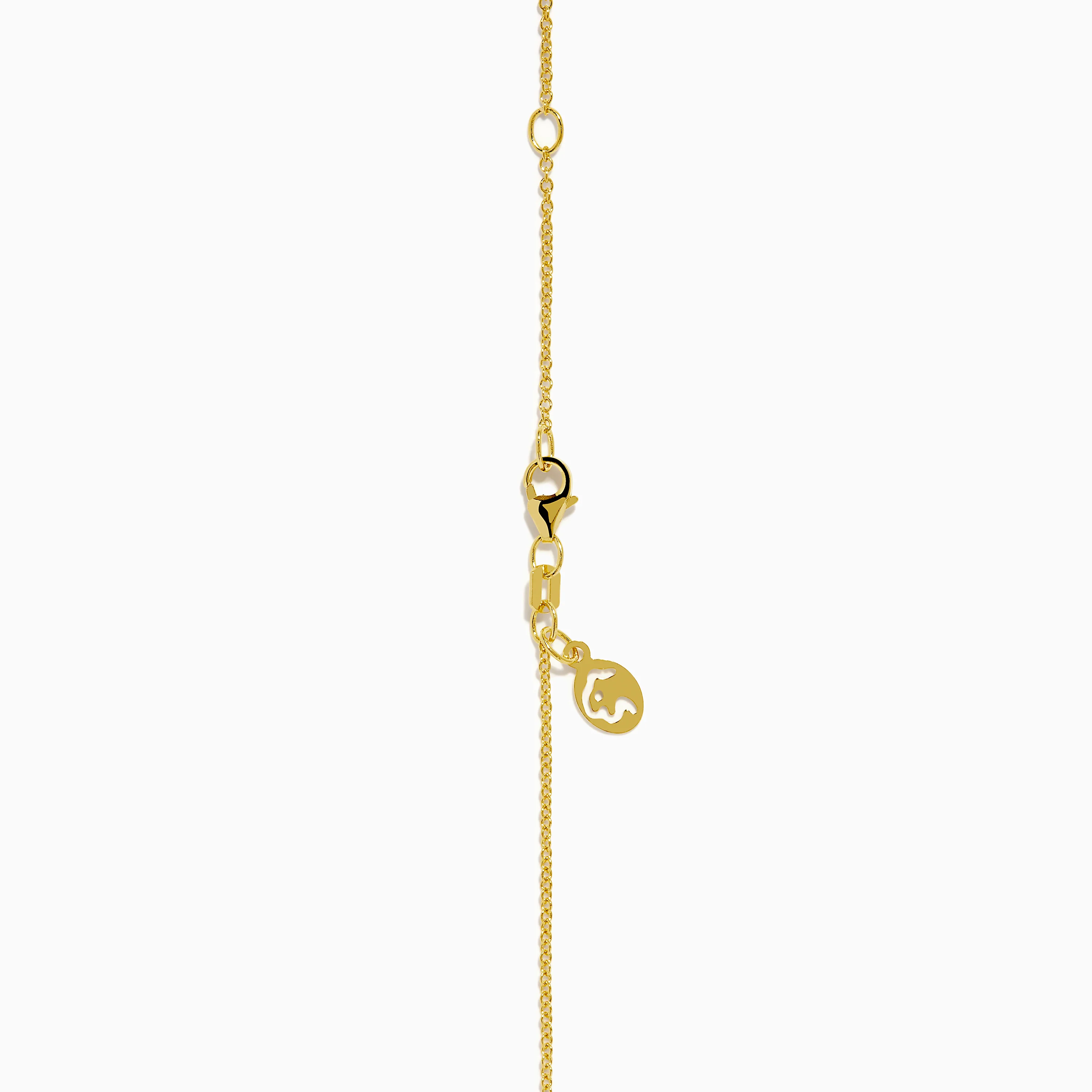 Safari 14K Yellow Gold Tiger Eye Giraffe Pendant - Image 4